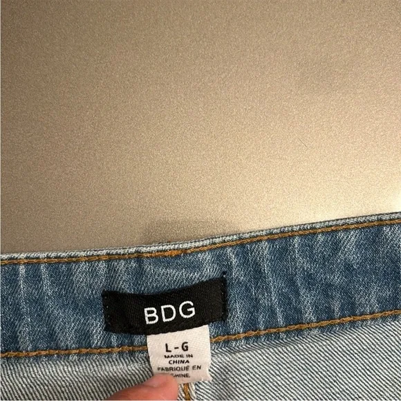 BDG Light Blue Denim Skirt - Picture 2 of 3